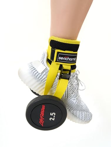 Adjustable Adjustable Feet Dumbbell Attachment,Feet Weight Lifting-Foot Weights for Exercise, Leg Extensions,Tibialis Trainer,Leg Lift Exercise Equipment - color: Style 1-Yellow 1pc