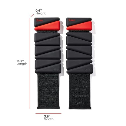 Sunny Health & Fitness Ankle Weights for Women & Men – Adjustable Wrist, Arm & Leg Weights in 1-2 lb Pairs | Ideal for Walking, Pilates, Yoga, Cardio & Strength Training - style: 2 LB