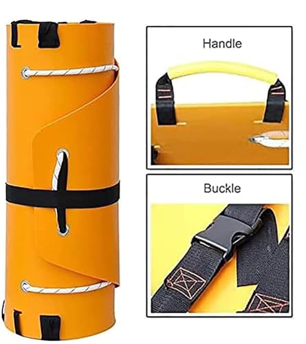 Foldable Spine Board Stretcher, Multifunctional Rescue Stretcher, Roll Type Foldable Stretcher, Backboard for Patient, Transfer Backboard EMT Immobilization for Medical Emergency Rescue