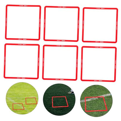 Multi-Function Agility Rings 6pcs Speeds Training Ring Set Football Training Martial Arts Boys and Girls' Coordination