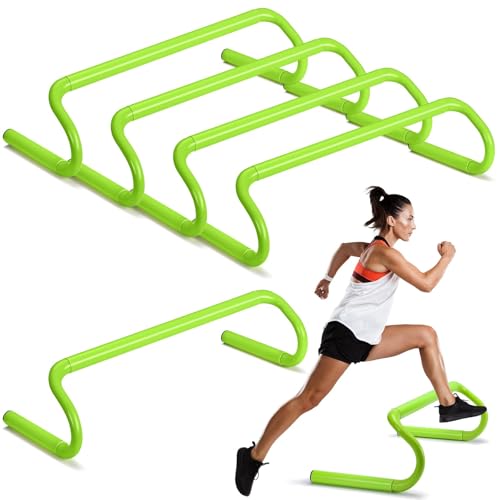 Training Hurdles Equipment Speed Agility Detachable 18.5'' for Athletes Soccer Basketball Obstacle Courses Workout 5 Pcs
