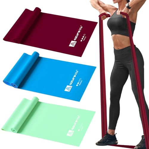 Resistance Bands,Professional Long Non-Latex Elastic Stretch Bands,Exercise Bands for Physical Therapy, Yoga, Pilates, Rehab, at-Home or The Gym Workouts, Strength Training - color: Green, Blue, Purple, size: 6.9FT