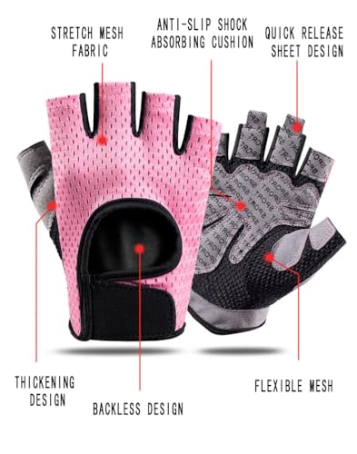 KEYDUACU Workout Gloves,Weight Lifting Fingerless Gym Exercise Gloves,Men's and Women's Anti-calluses Must-Have Fitness Gloves, Lightweight and Breathable - color: gray, size: Small
