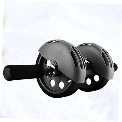 Automatic Rebound Dual Wheel Ab Roller with Kneeling Pad Exercise Wheel for Core Workout Smooth Wear Resistant Design Low Noise Abdominal Training Equipment for Home and Gym