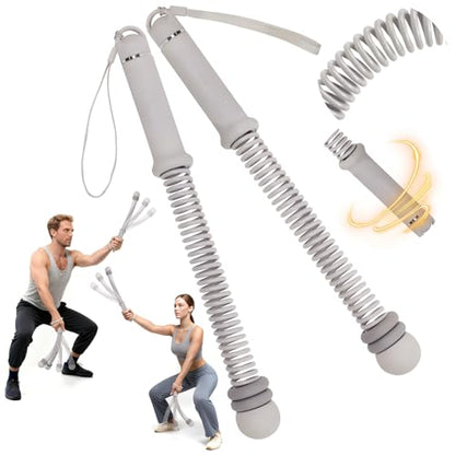 Ropeless Battle Ropes with Adjustable Weights, Easy-to-Carry Silent Fitness Tool for Total-Body Sculpting, Cardio & Fat Burn, Home Gym Strength Equipment for Core, Arms and Glutes - Grey - size: Grey