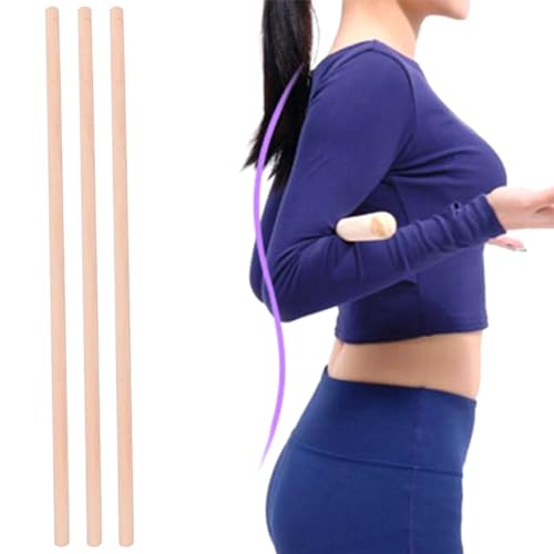 Body Training Yoga Stick, Open Shoulder Back Correct Hunchback Stick, Posture Corrector for Home Yoga Fitness, 2x70cm Adjustable Rod for Shoulder Stretching