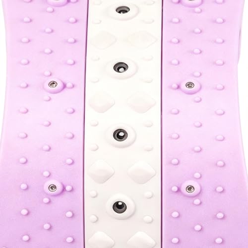 Back Arch Stretcher with Massage Points 4 Level Adjustable Curved Ergonomic - color: Purple