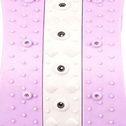 Back Arch Stretcher with Massage Points 4 Level Adjustable Curved Ergonomic - color: Purple