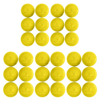 GCA Pro Lacrosse Official Game Ball NFHS College Approved Velocity 6 Pack LAX Field Tournament Rubber Practice (Yellow, 6 Balls)