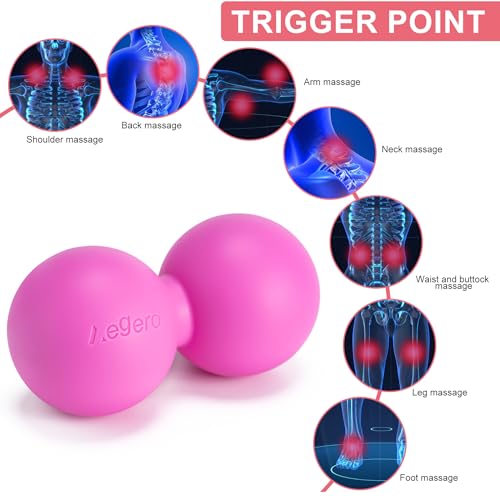 Aegero Peanut Massage Ball-Double Lacrosse Massage Ball (Mint Green) - color: Mint Green