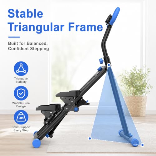 Stair Stepper & Stepper Machine for Home, Aerobic Step Platform, Steppers for Exercise at Home, Stair Slide, Exercise Step, Full-Body Cardio Workout Equipment for Women & Men