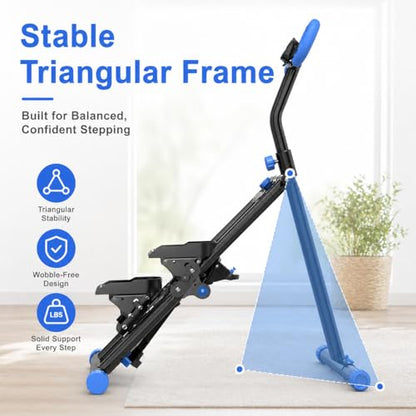 Stair Stepper & Stepper Machine for Home, Aerobic Step Platform, Steppers for Exercise at Home, Stair Slide, Exercise Step, Full-Body Cardio Workout Equipment for Women & Men