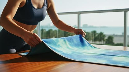 Pilates Mat Towel with Bag | Yoga Towels for Hot Yoga Non Slip | Gym Towels for Women | Sweat Towels for Gym | Big Towels | Workout Towels for Gym Sweat | Yoga Matt | Extra Large Towels