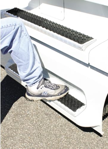 Keeper 05680-4A 4” x 17.5” EPDM Rubber Safety Step, Black, 2 Pack