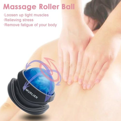 Massage Roller Ball, Tight and Sore Muscles Relief, Manual Massager, Alleviating Shoulder, Arms, Back, Legs, Calves or Muscle Tension