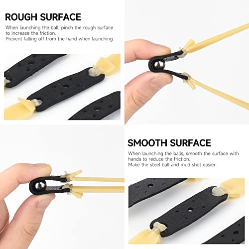 10 Packs Thickened 2.0mm Flat Rubber Slingshots Can Be Replaced With Elastic Bands, Suitable For Hunting Slingshots Catapults Together With Elastic Elasticity Bands For Outdoor Jungle Hunting
