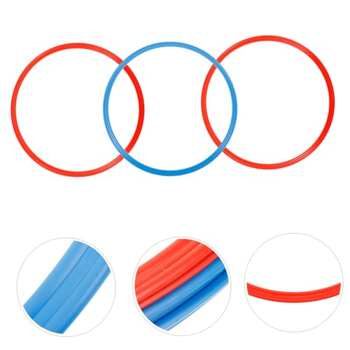 6PCS Agility Training Rings Football Soccer Equipment for Speed and Footwork Drills Material for Soccer Football Basketball Use Random Color