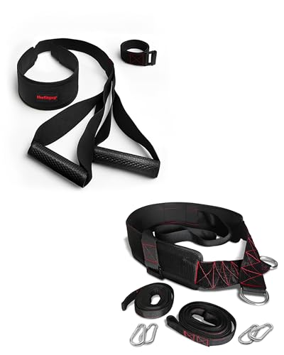 THEFITGUY Explosive Sprint & Load Bundle – Coach Resistance Belt and Sled Pulling Belt