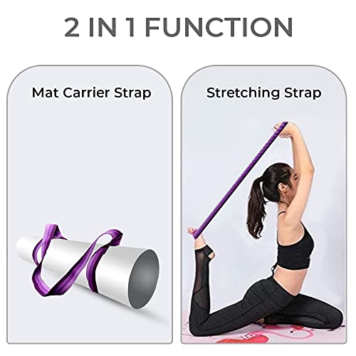 Yoga Mat Carrier Strap | Adjustable Mat Holder Sling for Carrying Mats | Thick & Comfy Texture | Yoga Mat Strap