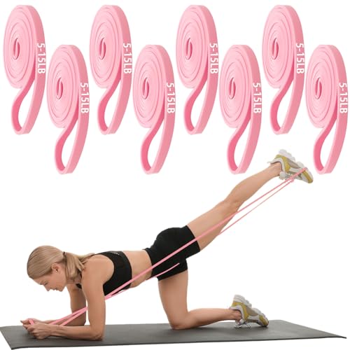 8 Pcs Resistance Bands Pull up Bands Pull up Assistance Bands Exercise Workout Bands for Working Out Muscle Training Physical Therapy Muscle Training Men and Women