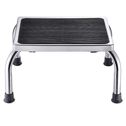 Non-Slip Step Stool Steel Frame Safety Footstool Platform Support 500lbs