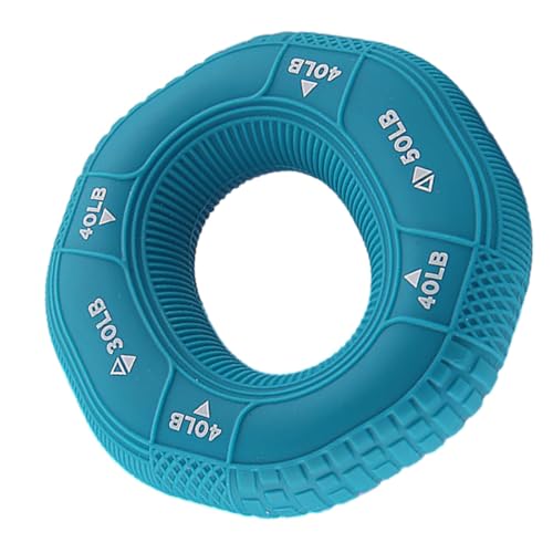 Hand Grip Strength Trainer Rings Set, Silicone Hand Exercisers with Three Resistance Levels (30-40-50lb), Finger and Wrist Forearm Trainer for Fitness and Stress Relief