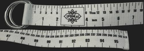 Precision Yoga Strap – Stretching Strap with Measurement Indicators for Physical Therapy, Recovery, Mobility & Flexibility Tracking – Durable Polyester Webbing with Metal D-Rings