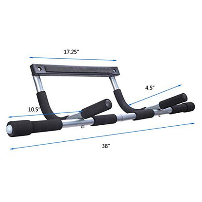 Fitness Door Pull-Up Bar Multi-Gym Portable Gym Equipment Indoor Multi-Grip Strength for Doorway | Indoor Chin-Up Bar Fitness Trainer for Home Gym Portable