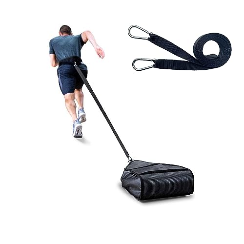 2 PCS Weighted Sled Pulling Training Straps, Sled Trainer Pull Leash of Pulley Strap, Sled Harness Suit for Improving Speed Endurance Strength