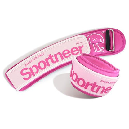 Sportneer Ankle Weights 0.5/1/2/3/5 LBS 1 Pair Wrist Leg Arm Weights - color: Pink, size: 1 lb x 2
