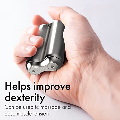 ONO Roller - Handheld Fidget Toy for Adults | Help Relieve Stress, Anxiety, Tension | Promotes Focus, Clarity | Compact, Portable Design (Natural, Full Size - Stainless Steel) - size: Full Size, style: Stainless Steel - Natural