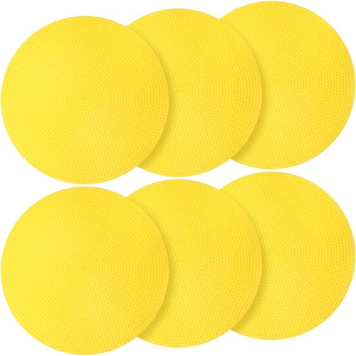 6 Pcs Poly Spots Markers Sports Training for Gym Floor Soccer Basketball Speed Agility Training Field Marking Equipment