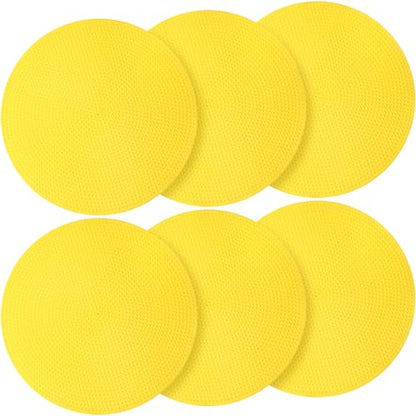 6 Pcs Poly Spots Markers Sports Training for Gym Floor Soccer Basketball Speed Agility Training Field Marking Equipment