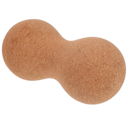Peanut Dual Massager Ball Cork Wood Deep Tissue Mobility Ball for Muscle Trigger Point Therapy and Physical Relaxation Use