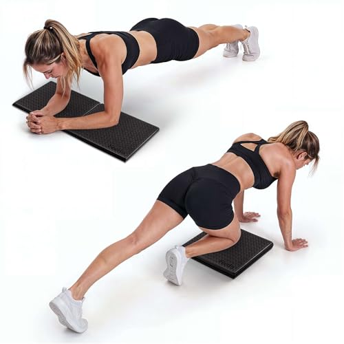 Yoga Knee Pad Cushion Exercise Knee Pad Folding, 1/2" Thick 24"x12" Eliminate Pain During Yoga or Exercise Workout– Extra Thick Padding& Support for Yoga Pilates, Fitness Exercise
