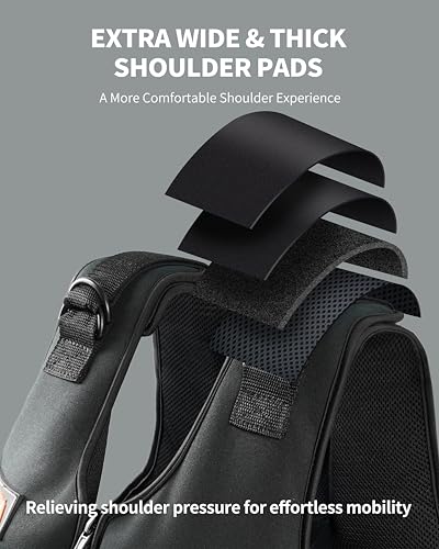 Adjustable Weighted Vest with Shoulder Pads - Adjustable Size & Weight - 10/15/20/30/40/50/80lbs Body Weight Vest for Men & Women - color: D.40 LB