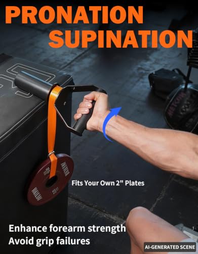 Fitarc Forearm Wrist Strengthener Grip Strength Trainer - color: 2" Forearm Crul Handle