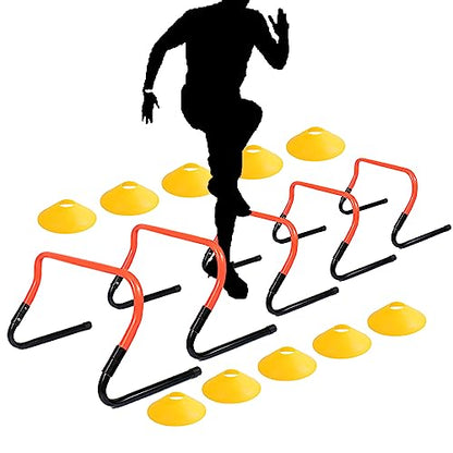 Adjustable Height Hurdle Agility Training Hurdle Set of 5 Set of 10
