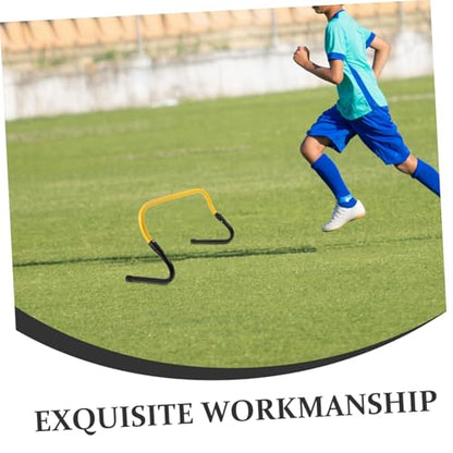 ABOOFAN Speed Training Agility Hurdles Set, Detachable Plastic Sports Training Hurdles for Football Basketball Soccer, Youth Athletic Speed Agility Equipment with Black Yellow Frame