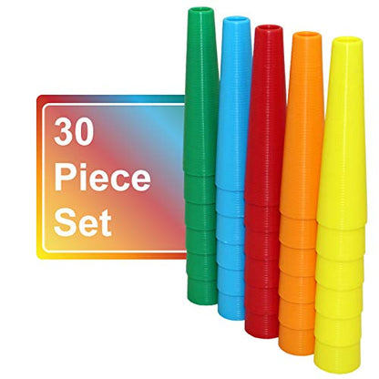 Rehabilitation Advantage Small Stacking Hand Cones, Set of 30
