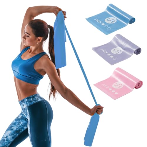 Resistance Bands Non Slip Elastic Stretch Bands for Men Women - color: Bright colors