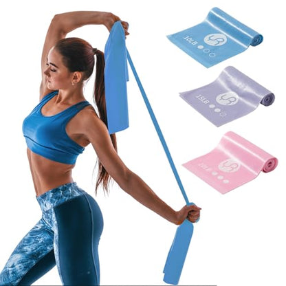 Resistance Bands Non Slip Elastic Stretch Bands for Men Women - color: Bright colors