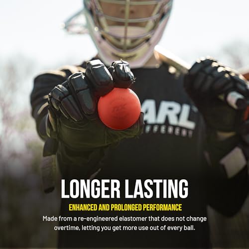 Pearl NX Greaseless Lacrosse Balls by Guardian Innovations - Long Lasting, No-Bounce Balls Perfect for Indoor Play and Practice