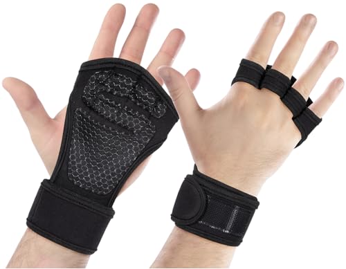 Gym Gloves for Men Women, Padded Weightlifting Wrist Wrap Workout Exercise Glove