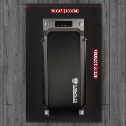 Fitvids High Density Home Gym Treadmill Exercise Bike Equipment Mat, 1/4" Thick, Multiple Sizes