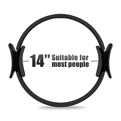 RitFit Pilates Ring Circle - 14 Inch Magic Fitness Circle for Toning Inner & Outer Thighs, Bonus Workout Guide Included
