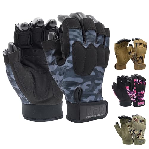 MRX Workout Gloves for Men and Women – Breathable, Snug-Fit Exercise Gloves for Weight Lifting, Cycling, Gym Training & Outdoor Activities