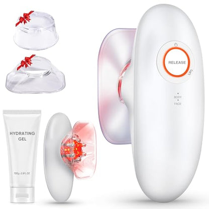 3-in-1 Body Sculpting Machine, 3-in-1 Electric Cellulite Massager-3 Modes Adjustable Body Sculpting Machine- Home Use Cupping Therapy Tool for Back, Belly, Waist, Arms, Legs - White
