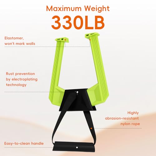 Portable Pull Up Bar for Doorway,Travel Pull Up Bar,Adjustable Home Gym Equipment,Dual Handle Design for Pull-Ups,Maximum Load Capacity of 330lb, No Screws Installation