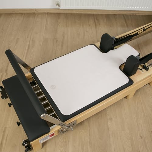 Echome Non-Slip Pilates Reformer Mat with Mesh Bag – Sweat-Wicking, Lightweight, Fits Balanced Body/Merrithew/Aeropilates (38"x22") - color: Dusty Sand